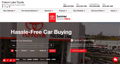 Desktop Screenshot of folsomlaketoyota.com